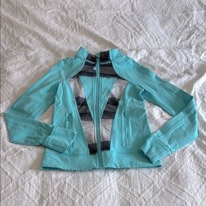 Ivivva Perfect Your Practice Teal Jacket Size 12